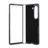 Galaxy Z Fold 6 Kılıf Guess Deri 4G Metal Logolu Kapak Siyah