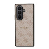 Galaxy Z Fold 7 Kılıf Guess M-safe Uyumlu 4G Desen Yazı Logolu Kapak Pembe