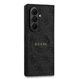 Galaxy Z Fold 7 Kılıf Guess M-safe Uyumlu 4G Desen Yazı Logolu Kapak Siyah